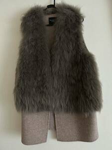 VERMEIL par IENA cashmere fur gilet 