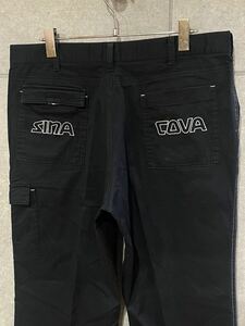  rare design! largish!sinakobaSINA COVA Logo embroidery cargo pants black black 92 size men's . part 0 new ×