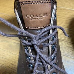 COACH！レザースニーカー・サイズ8D 25.5〜26cm ブラウンの画像9