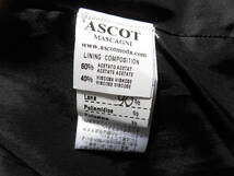 ●美品ASCOT MASCAGNI/アスコット マスカーニ/イタリー製/黒ラメ入ツイード/ジャケット　コート/豪華宝飾飾バックル/サイズL~LX相当_画像6