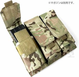 SHENKEL 3連マガジンポーチ M4 M16 AK マルチカム pouch-001mc マグポーチ ミリタリー