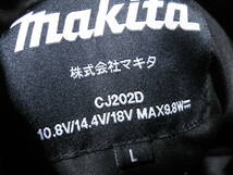 CJ202D　充電式暖房ジャケット LLサイズ マキタ makita　防寒着　防寒ジャケット　充電工具メーカー_画像3
