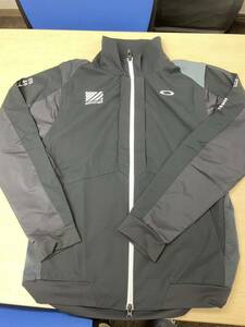 ★中古美品★ オークリー TactfulWindJacket 4.0 撥水,防風,ストレッチ メッシュ裏地 2WAYジャケット FOA403499(BLACKPRINT)Mサイズ（JPN）