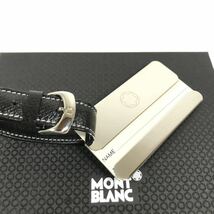 未使用品【モンブラン】本物 MONTBLANC ネームタグ ホワイトスター バッグチャーム チャーム ストラップ メンズ レディース 箱付 送料520円_画像4