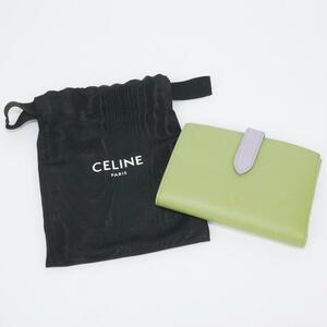 CELINE バイカラーストラップウォレット セリーヌ 折り財布　M12819