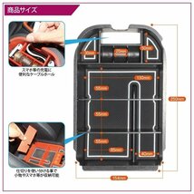 1円～ RAV4 50系 パーツ カスタム センタートレイ オレンジ コンソールトレイ ラバーマット付き 小物入れ ABS樹脂製 収納 良品_画像7