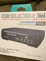 　HDMI SELECTOR2 3in1 CY-MDMHDSE2-BK サイバーガジェット_画像1