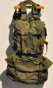 KOREAN WAR US ARMY M-1945 Xサスペンダー M-36ベルト ストラップCOMBAT CARGO PAC BAG