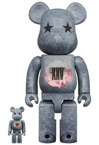 MEDICOMTOY BE@RBRICK atmos×STAPLE TYPE-5 100%&400%meti com игрушка a Tomos × стойка тянуть Bearbrick фигурка 