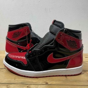 NIKE AIR JORDAN 1 HIGH RETRO OG 27cm PATENT BRED 555088-063 ナイキ エアジョーダン1 パテントブレッド