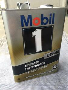 全国送料無料 4L×1本 モービル エンジンオイル Mobil1(モービルワン) 0W-40 SN ガソリン車用オイル