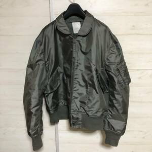 80s 米軍 実使用品 実物 US.AIRFORCE ALPHA アルファ CWU36/P フライトジャケット ミリタリージャケット L 管理C505