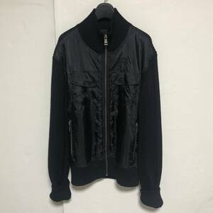 criminal clothing クリミナル 異素材 切り替え セーター ニット 黒 M 美品 管理C832