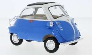 1/18 BMW Isetta Ise ta blue blue 250 blue white 1:18 Welly packing size 60