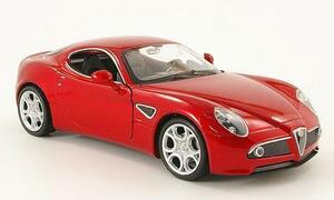 1/24 Alfa Romeo 8C Competizione アルファロメオ 赤 Welly 梱包サイズ60