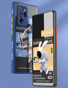 Samsung Galaxy Note20 Ultra5G ケース au SCG06 docomo SC-53A スマホケース 保護カバー 宇宙飛行士 背面 シリカゲルケース かわいい