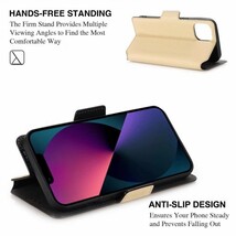 iPhone 15 Pro Maxケース 6.7インチ スマートフォンカバー レザーケース 耐衝撃手帳型 スタンド スマホcase ソフトケース 人気 カード収納_画像9