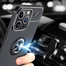 iPhone15 Pro Max ケース アイフォン15 プロ マックス ケース Apple 6.7インチ シリコンケース 車載用磁石ホルダー リング付き 便利_画像10