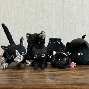 黒猫 ぬいぐるみ セット　ねこだんご potte他