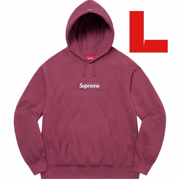 Supreme Box Logo Hooded Sweatshirt Plum