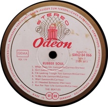 BEATLES, Rubber Soul, SMO84066, Gold & White Odeon label, German original stereo_画像6
