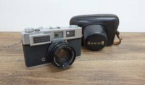 KONICA/コニカ 一眼レフカメラ SIII レンズ/KONISHIROKU HEXANON 1:1.9 f=47mm フィルムカメラ/ケース付き 現状品 ZJ1383