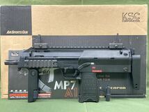 KSC H&K MP7A1-Ⅱ ガスブローバック 作動可能 ブローバック不安定 マガジン欠品 ジャンク_画像1