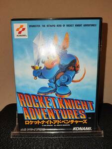 極美品 ロケットナイトアドベンチャーズ ROCKET KNIGHT ADVENTURES コナミ KONAMI メガドライブ MD mega drive セガ SEGA retrogame t95063