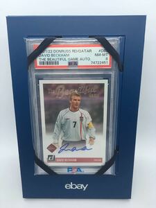 鑑定済み 直筆サイン デビッド ベッカム パニーニ 2021 2022 Panini Donruss David Beckham The Beautiful Game England