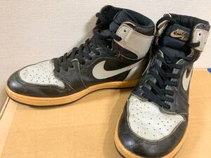 エアージョーダン1 Air Jordan 1 黒灰 オリジナル 85年 NIKE ナイキ DUNK FORCE 1 オリジナル ビンテージ