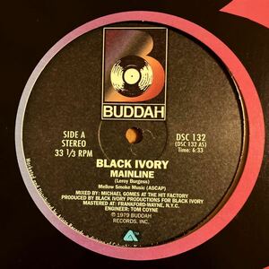 BLACK IVORY MAINLINE 12INCH LARRY LEVAN DAVID MANCUSO FRANCOIS K DANNY KRIVIT JOE CLAUSSELL LOUIE VEGA THEO PARRISH