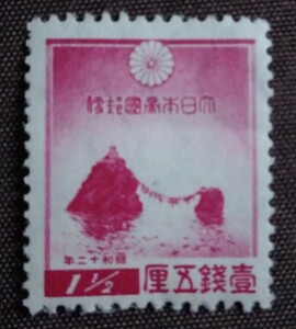 日本切手　年賀　1936 昭和12年用　未使用糊あり　ヒンジあと