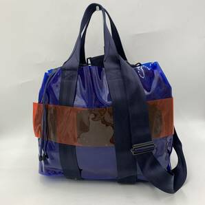 B☆ 未使用/ 定価4.9万円 '2WAY/ショルダー付き' PORTER ポーター × Sea NEW YORK モニカ MONICA TOTE/20SS クリアバッグ トートバッグ 鞄の画像5