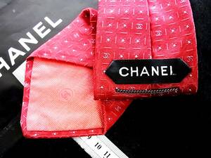 ♪*:.*:№Y7184【美品】シャネル【CHANEL】 総ＣＣロゴ柄 ネクタイ★