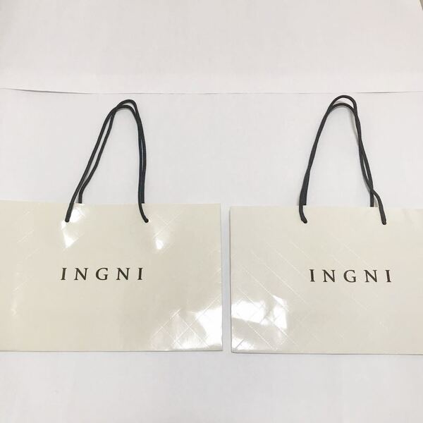 送料無料 イング　INGNI 紙袋　ショッパー 手提げ袋 ２枚　匿名配送