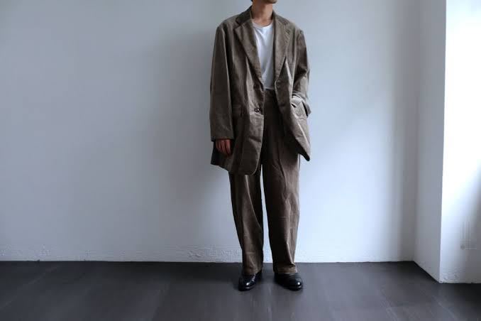 美品】comoli 17AW コットンツイル セットアップ 即完売品 手洗い可