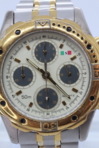 【SORDI ERMANNO】CHRONOGRAPH ES-820 50M STAINLESS STEEL BACK 中古品時計 電池交換済み 23.10.29_画像7