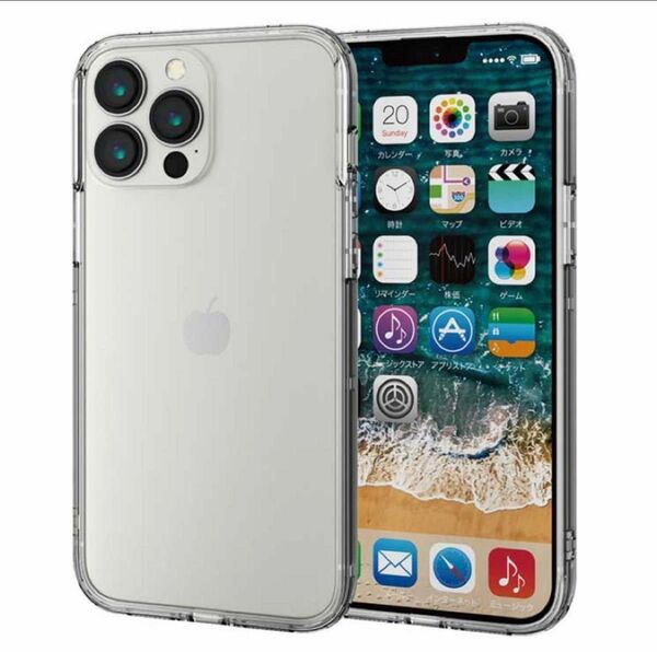 エレコム iPhone 13 Pro Max ケース カバー バンパーケース ストラップホール付 クリア PM-A21DHVBCR