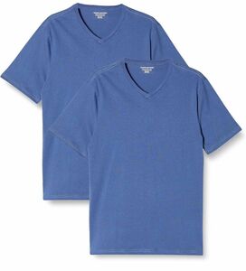 [Amazon Essentials] 2枚組 Tシャツ Vネック レギュラーフィット 半袖 メンズ　XSサイズ 半袖Tシャツ 