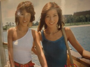 ピンクレディー　写真当時モノ1979年カレンダー下敷き牛乳石鹸水着ミー　ケイ　アイドルグループUFO 歌手pink lady 