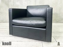 A)knoll/ノール■フィスターコレクション シングルソファ■ブラック■チャールズ・フィスター_画像1