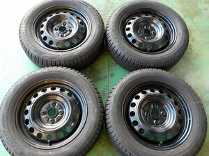 D15056 トヨタ アクア 純正 スチール カローラフィールダー スペイド ヴィッツ 等 ブリザック 175/65R15 付き ５Ｊ +３９