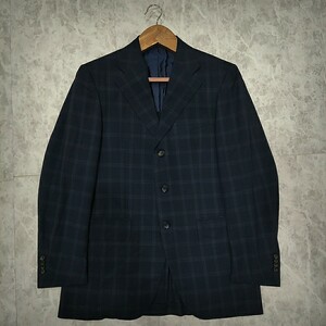 A ◆ 美品!! '人気モデル / BEAMS別注' 【 Sartorio サルトリオ 】テーラードジャケット 極上Wool's110 ブレザー チェック 紺 イタリア製