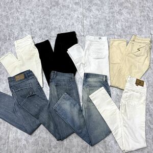 ＊ まとめ売り '豪華8点セット' CIMARRON / CURRENT ELLIOTT / John Eshaya / JBRAND / ONE 等 スキニー デニムパンツ ジーンズ 卸売り