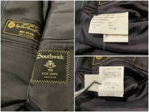 O ☆美品/ 極上!!Loro Piana'ロロピアーナ'社製生地 '米国製' SOUTHWICK FOR SHIPS ストライプ柄 テーラードジャケット 3釦 size:38 紳士服_画像7