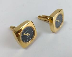 タテオシアン　カフス　美品　温度計　時計 モチーフ　ボタン アクセサリー　金色　TATEOSSIAN