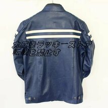 ●特価SALE レザージャケット 革ジャン 本革 カウハイド 牛革 バイクジャケット ライダーズ シングルライダース 4色 S～3XL選択可能 z753_画像5