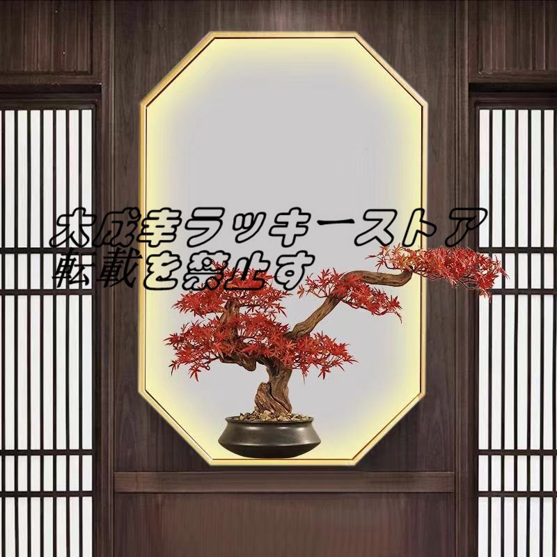 Extremely beautiful item★ Natural tree roots Maple leaves Autumn leaves Pottery Ceramic Simulation Artificial bonsai Artificial flowers Artificial ornamental plants Artificial trees Interior z952, handmade works, interior, miscellaneous goods, ornament, object