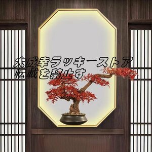 Art hand Auction Extremely beautiful item★Natural tree roots, maple, autumn leaves, pottery, ceramic, simulation, artificial bonsai, artificial flowers, artificial plants, artificial trees, interior decoration z952, Handmade items, interior, miscellaneous goods, ornament, object