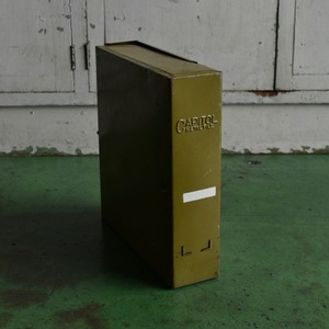 Vintage USA File Box 'CAPITOL' B ファイルボックス スチール メタル インダストリアル 収納 アメリカ アンティーク ヴィンテージ Y-1758